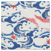 Vintages japanisches Muster - Koi Stoff (Nahaufnahme)