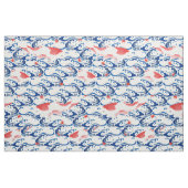 Vintages japanisches Muster - Koi Stoff (Fat Quarter (45,7 x 55,9 cm))