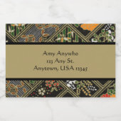 Vintages japanisches Muster Lebensmitteletikett (Einzelnes Label)