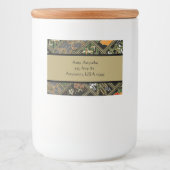 Vintages japanisches Muster Lebensmitteletikett (Vorderseite)