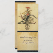 Vintages japanisches Parlament - große Einladung (Vorne/Hinten)