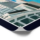 Vintages japanisches Reiseplakat des Zweiten Weltk Poster (Ecke)