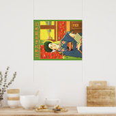 Vintages japanisches Reiseplakat Poster (Küche)