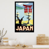 Vintages japanisches Reiseplakat Poster (Küche)