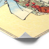 Vintages japanisches Samurai-Sketch Tattoo Hokusai Poster (Ecke)