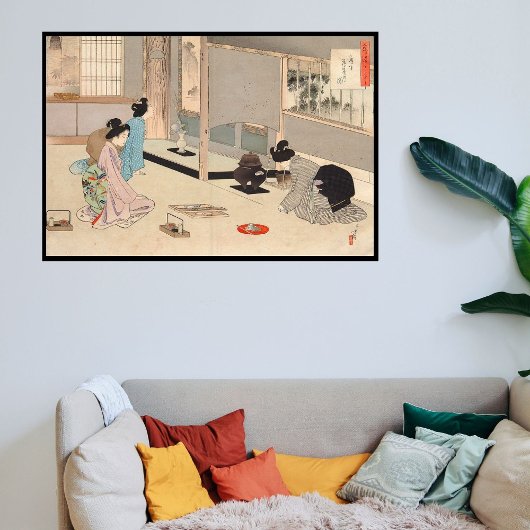 Vintages japanisches Teezeremonie Art 6 Poster