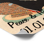 Vintages japanisches Teezeremonie nach Maß Art 5 Poster (Ecke)