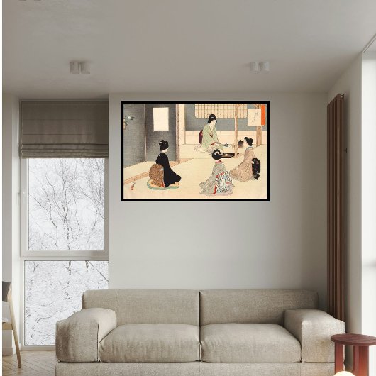 Vintages japanisches Teezeremonie nach Maß Art 5 Poster