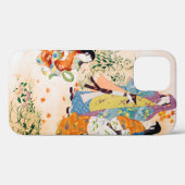 Vintages japanisches Textil Case-Mate iPhone Hülle (Rückseite (Horizontal))