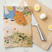 Vintages japanisches Textil Geschirrtuch (Viertel Falte)