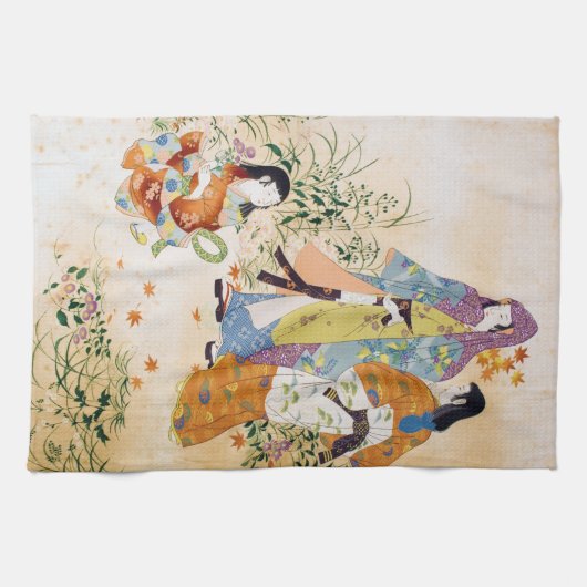 Vintages japanisches Textil Geschirrtuch (Horizontal)