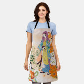 Vintages japanisches Textil Schürze (Getragen)