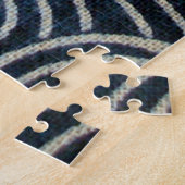 Vintages japanisches Textil, Wellenmuster Puzzle (Seite)