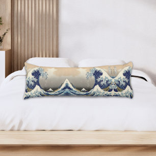 Vintages japanisches ukiyo e art the great wave seitenschläferkissen