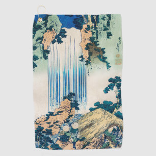 Vintages japanisches Woodblock Yoro Wasserfall Min Golfhandtuch
