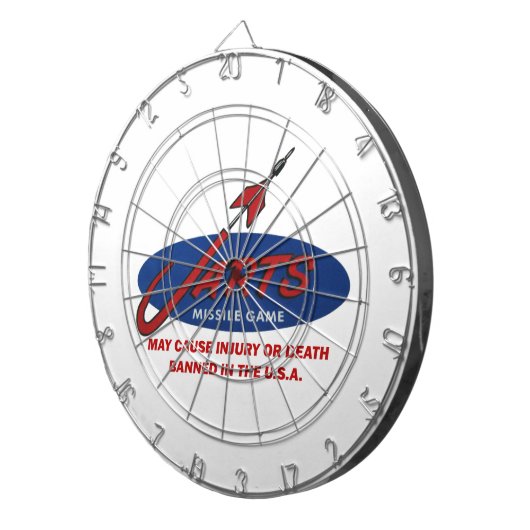 Vintages Jarts Pfeil-Brett Dartscheibe (Vorderseite rechts)