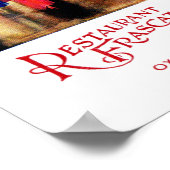 Vintages Jazzjahrinserat Restaurant Frascati Poster (Ecke)