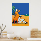 Vintages Jersey Shore, Strand Poster (Küche)