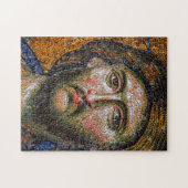 Vintages Jesus Christus Portrait Mittelalterliches Puzzle (Horizontal)