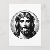 Vintages Jesus-Gesicht Postkarte (Vorderseite)