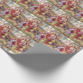 Vintages Jesus mit Kindern Geschenkpapier (Ecke)