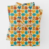 Vintages Jigsaw Puzzle Geschenkpapier Set (Beispiel)
