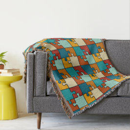 Vintages Jigsaw Puzzle Pieces Muster Decke