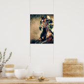 Vintages Jockey Horst Racing Art Poster (Küche)