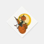 Vintages Johannisantern Halloween Napkins Serviette (Ecke)