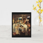 Vintages Jom Kippur Karte (Gelbe Blume)