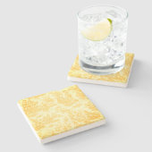 Vintages Jouilmuster Steinuntersetzer (Seitenansicht)