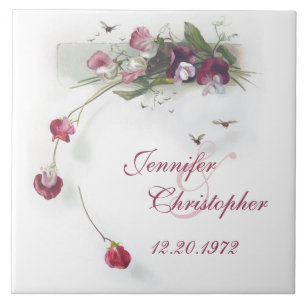 Vintages Jubiläum von Erbsen Fliese