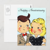 Vintages Jubiläumspaar Postkarte (Vorne/Hinten)
