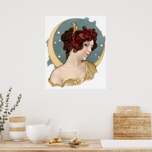 Vintages Jugendstil 1902 Dreamland Poster (Küche)