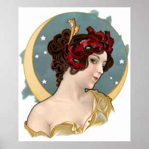 Vintages Jugendstil 1902 Dreamland Poster