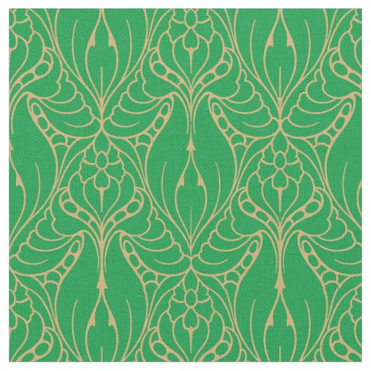 Vintages Jugendstil-Anthemion-Muster Stoff (Nahaufnahme)