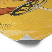 Vintages Jugendstil, antike Frauenwagen Poster (Ecke)