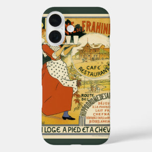 Vintages Jugendstil, Bier Bar Restaurant und Café iPhone 16 Hülle