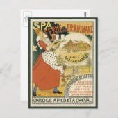 Vintages Jugendstil, Bier Bar Restaurant und Café Postkarte (Vorne/Hinten)