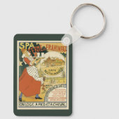 Vintages Jugendstil, Bier Bar Restaurant und Café Schlüsselanhänger (Rückseite)
