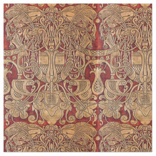 Vintages Jugendstil-Bird- und Folientyp Stoff