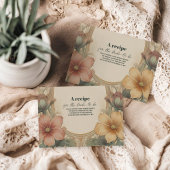 Vintages Jugendstil-Brautparty Begleitkarte