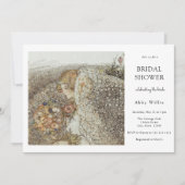 Vintages Jugendstil-Brautparty Einladung (Vorderseite)