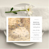 Vintages Jugendstil-Brautparty Einladung