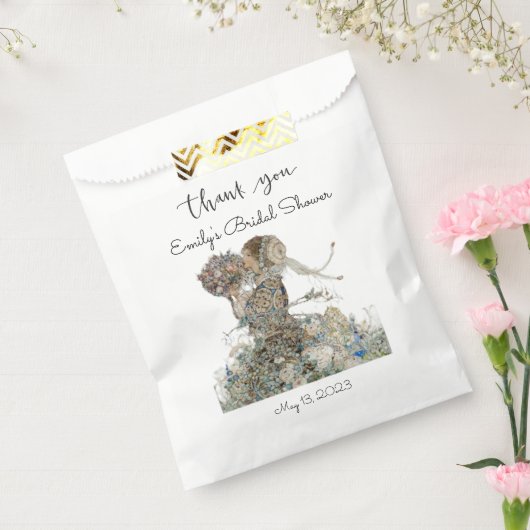 Vintages Jugendstil-Brautparty Geschenktütchen (Versiegelt)