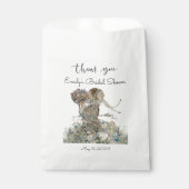 Vintages Jugendstil-Brautparty Geschenktütchen (Vorderseite)