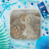 Vintages Jugendstil-Brautparty Pappteller (Party)