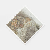 Vintages Jugendstil-Brautparty Serviette (Ecke)