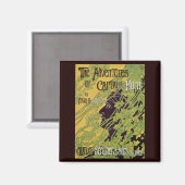 Vintages Jugendstil-Buch, Kapitän Horn Adventures Magnet (Vorderseite/Rückseite)