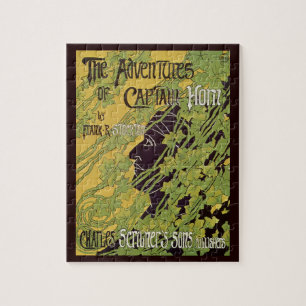 Vintages Jugendstil-Buch, Kapitän Horn Adventures Puzzle